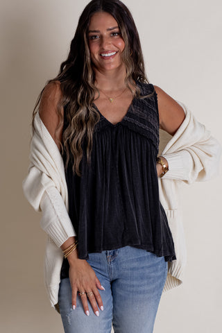 Truth or Dare V Neck Top