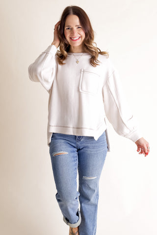 A Few Goodbyes Round Neck Sweater