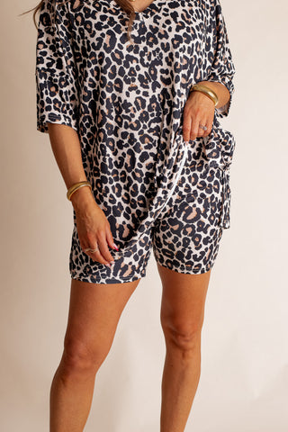 Daily Basis Top and Biker Shorts Set