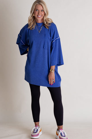 Only Go Forwards Oversized Urban Ribbed Tunic