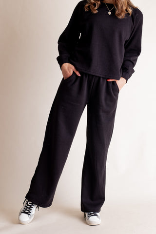 Fuzzy Feeling Fleece Sweatshirt and Sweatpants Set