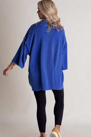 Only Go Forwards Oversized Urban Ribbed Tunic