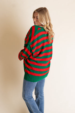 Christmas Delight Striped Sweater