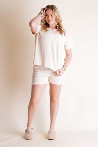 Just Right Ribbed Top and Shorts Set