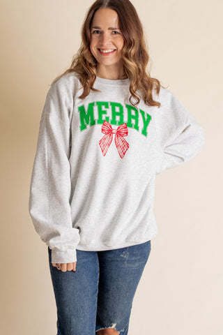 Merry Bow Sweatshirt