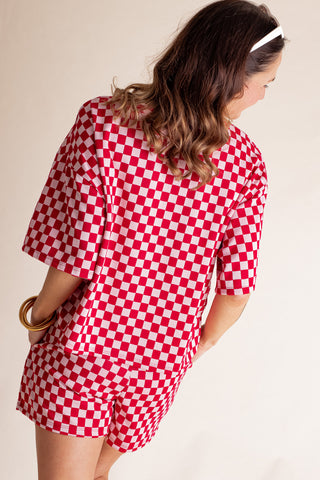 Better With You Checkered Top and Shorts Set