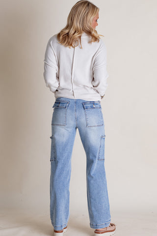 Brooke High Waist Cargo Jeans *Final Sale*