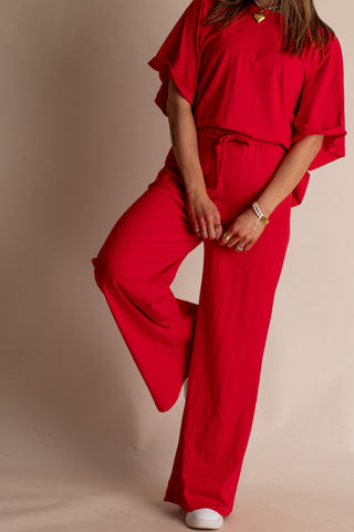 Love Is Everything Wide Leg Lounge Pants