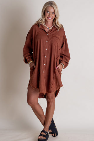 A Leap Of Faith Button Down Dress