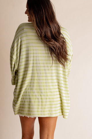 Only Go Forwards Oversized Striped Top