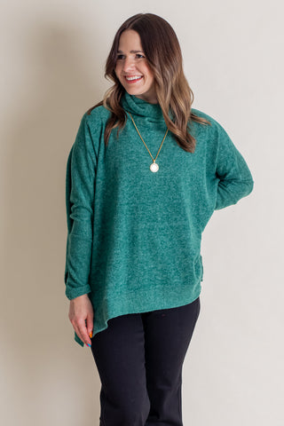 All For The Fun Cowl Neck Sweater