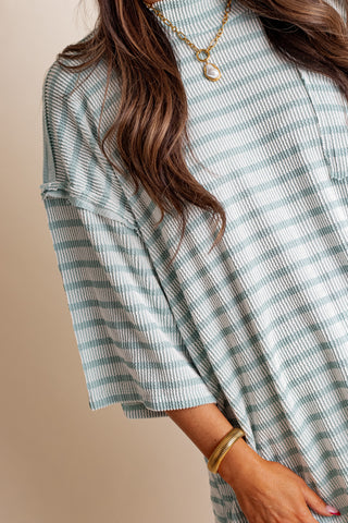 Only Go Forwards Oversized Striped Top