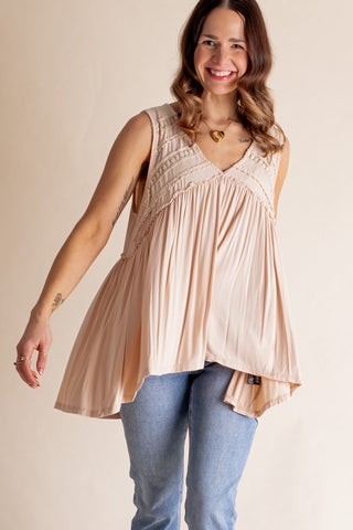 Truth or Dare V Neck Top