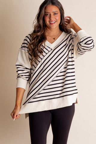 Full Of Charm V Neck Top