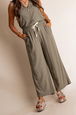 Windswept Linen Drawstring Pants