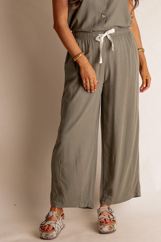 Windswept Linen Drawstring Pants