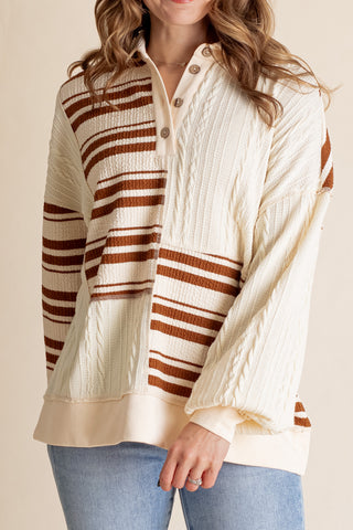 Take Your Hand Striped top *Final Sale*