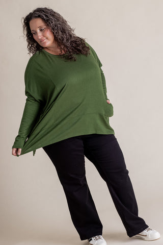 Feeling Your Best Dolman Sleeve Sweater - CURVY