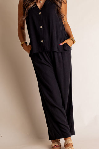 Windswept Linen Drawstring Pants