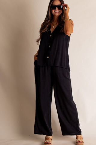 Windswept Linen Drawstring Pants