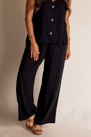 Windswept Linen Drawstring Pants