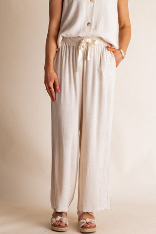 Windswept Linen Drawstring Pants