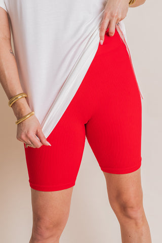 Full Sprint Ribbed Biker Shorts *Final Sale*