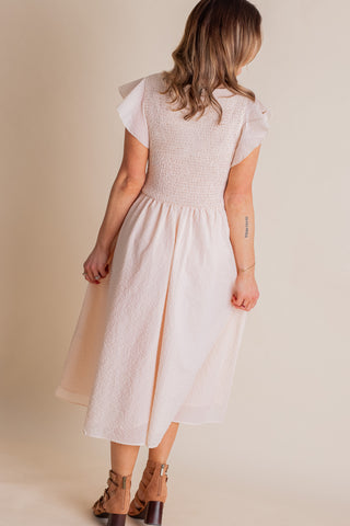 Ready For Action Smocked Midi Dress *Final Sale*