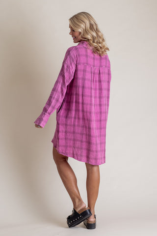 Holding On Oversized Shirt Dress *Final Sale*