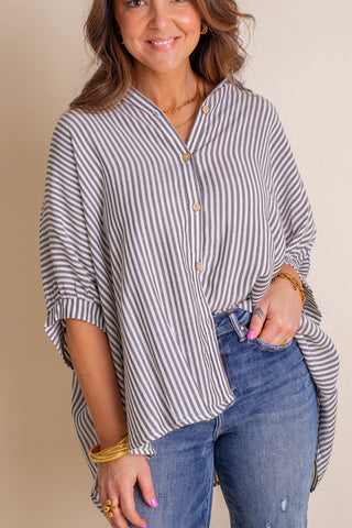 Total Tranquility Button Down Top