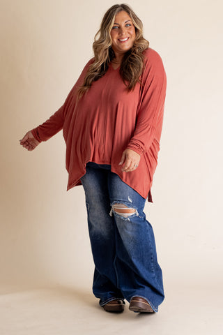 Kimber High Rise Wide Leg Jeans - CURVY