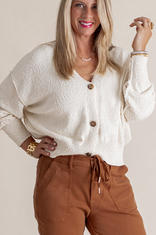 On The Edge Button Down Cardigan