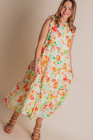 Start The Conversation Floral Midi Dress *Final Sale*