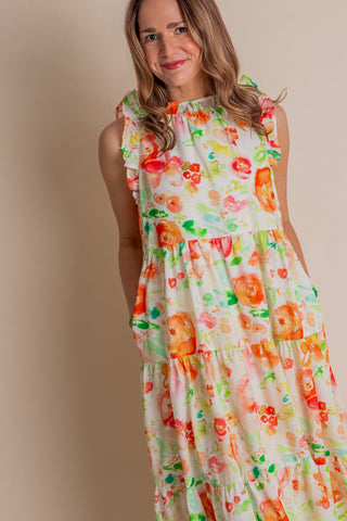 Start The Conversation Floral Midi Dress *Final Sale*