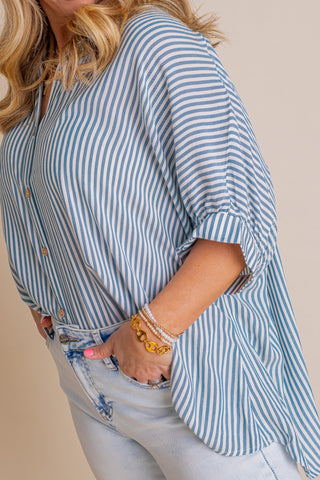 Total Tranquility Button Down Top