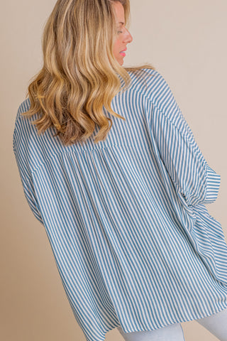 Total Tranquility Button Down Top