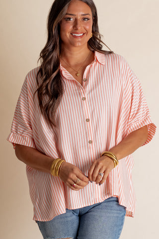 Total Tranquility Button Down Top