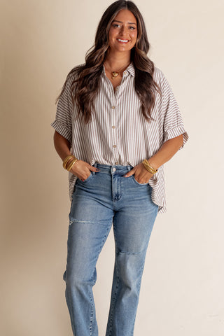 Total Tranquility Button Down Top