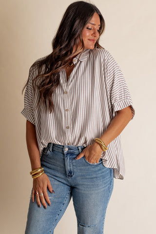 Total Tranquility Button Down Top