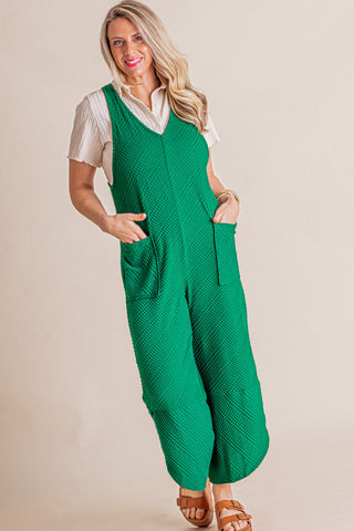 A Sign That It's Alright Textured Jumpsuit