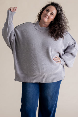 Slow Mornings Oversized Sweater - CURVY