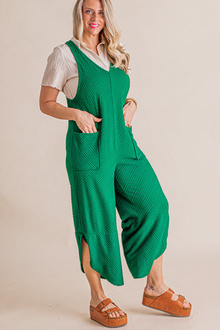 A Sign That It's Alright Textured Jumpsuit