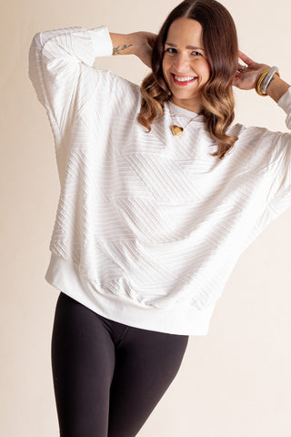 Lead With Love Textured Top