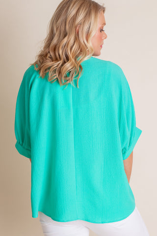 Serene Springs V Neck Top *Final Sale*