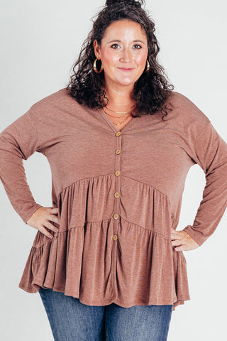 As It Was Button Up Tunic - CURVY *Final Sale*