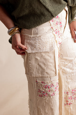 Floral Dreams Denim Pants