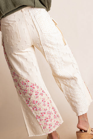 Floral Dreams Denim Pants