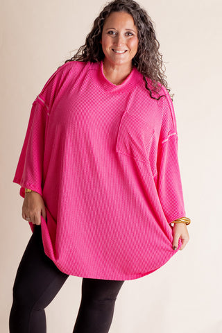 Only Go Forwards Oversized Urban Ribbed Tunic