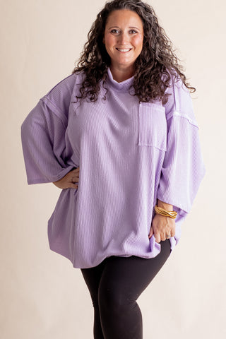 Only Go Forwards Oversized Urban Ribbed Tunic