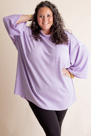 Only Go Forwards Oversized Urban Ribbed Tunic